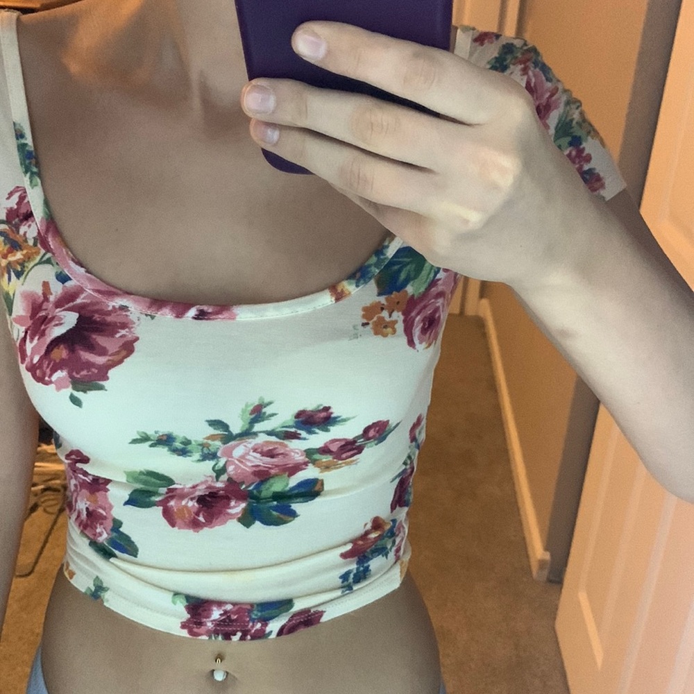 Floral crop top